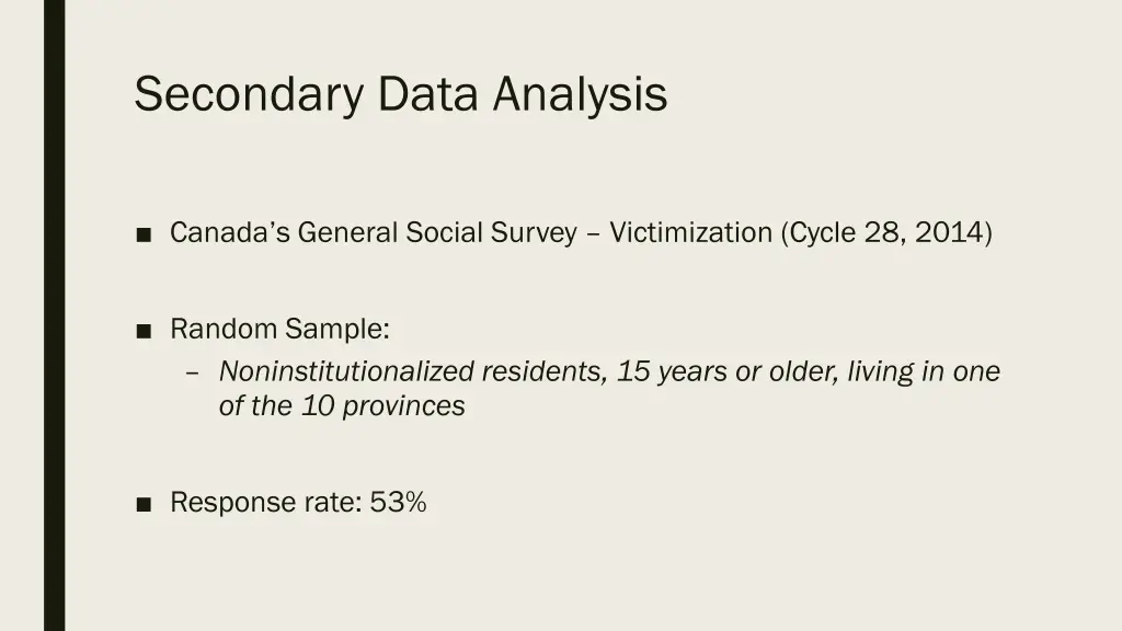 secondary data analysis
