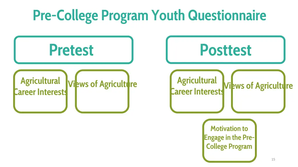 pre college program youth questionnaire