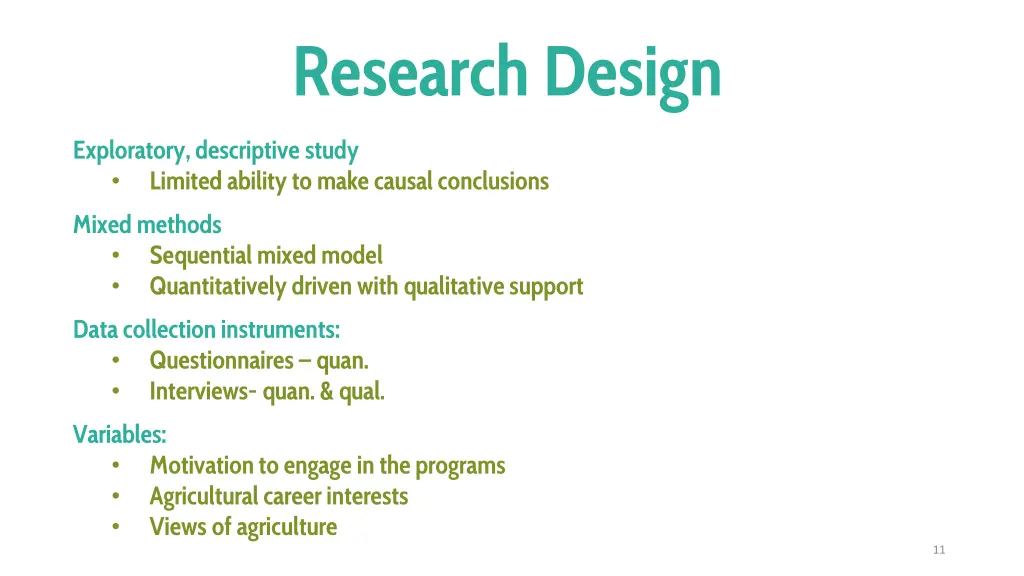 research design