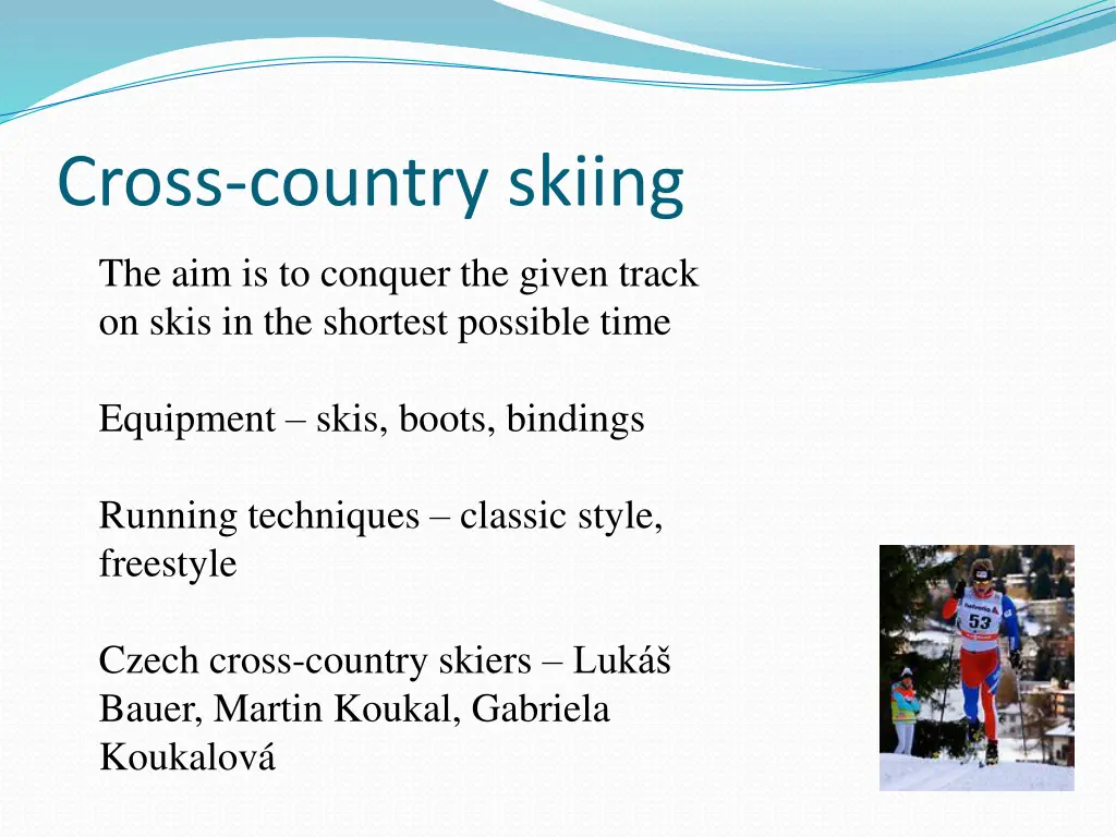 cross country skiing