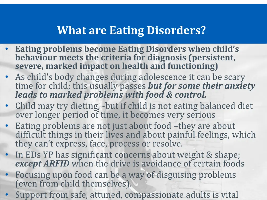 what are eating disorders