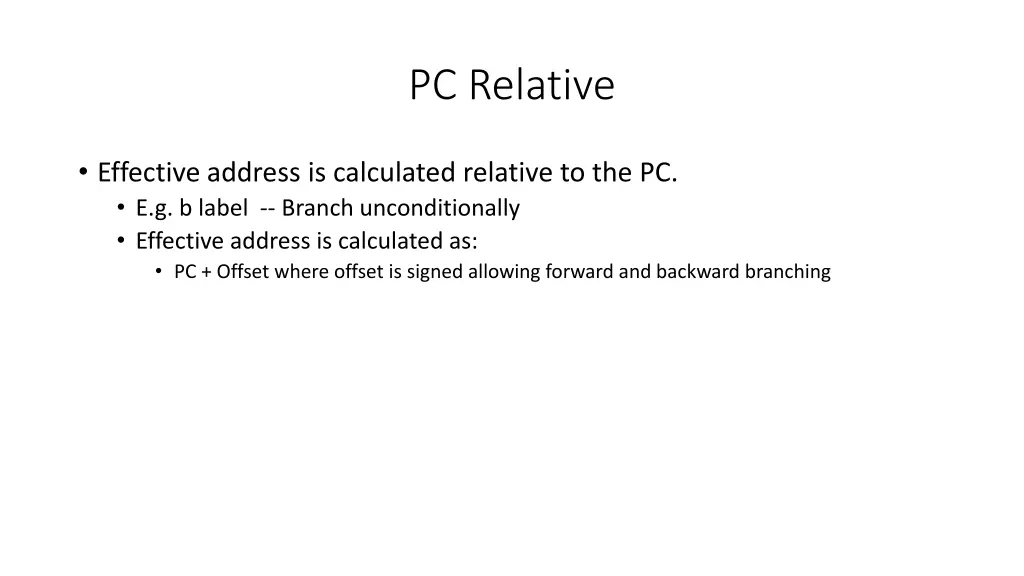 pc relative