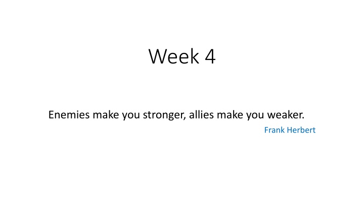 week 4