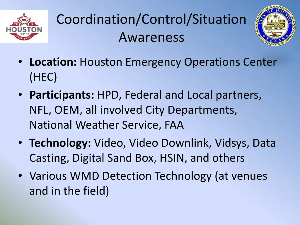 coordination control situation awareness
