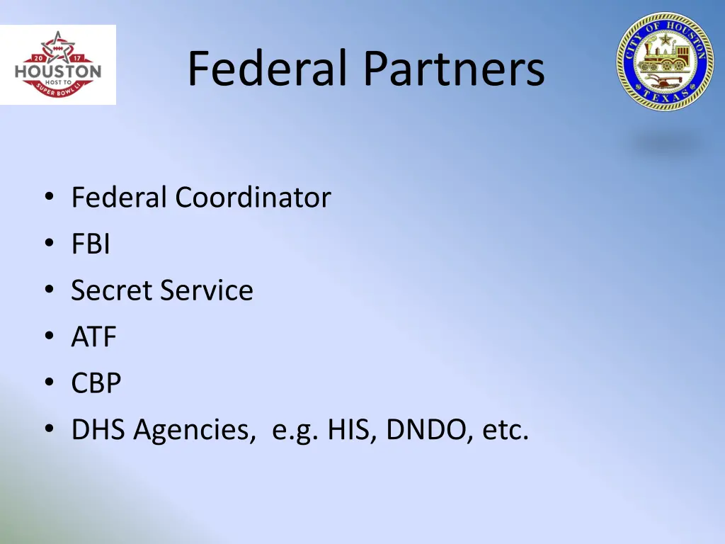 federal partners