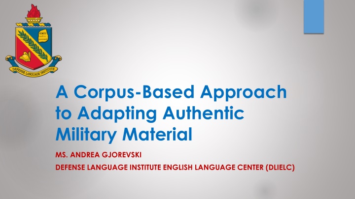 a corpus based approach to adapting authentic