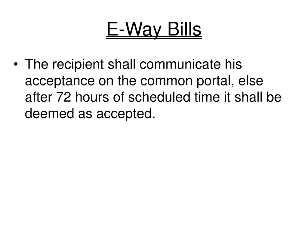 e way bills 2