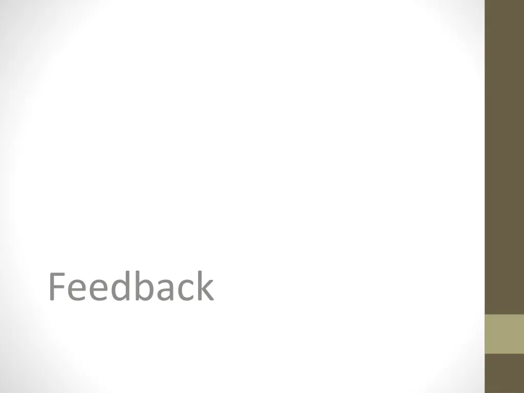 feedback