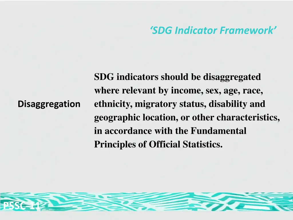 sdg indicator framework 2