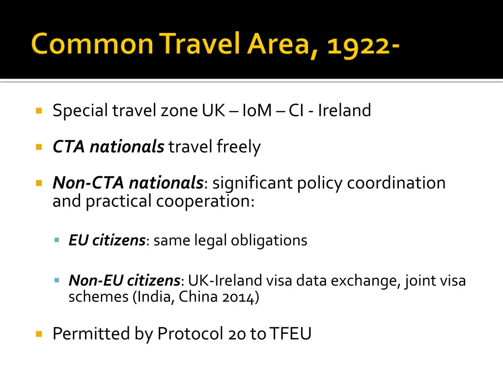 special travel zone uk iom ci ireland