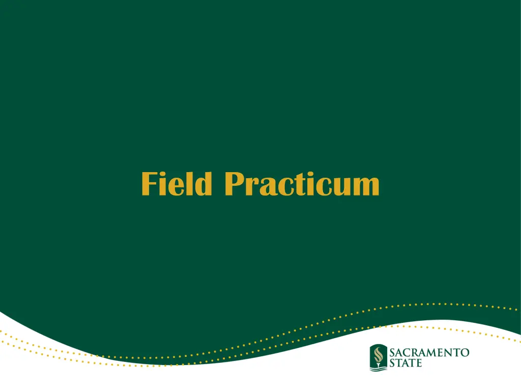 field practicum