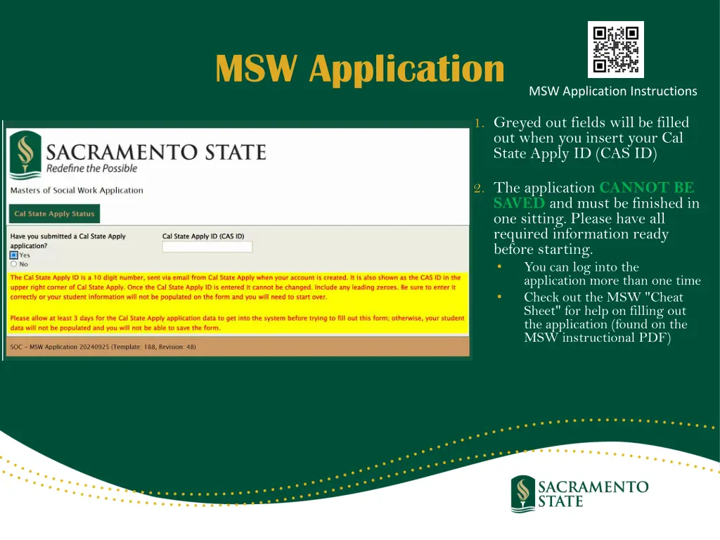 msw application