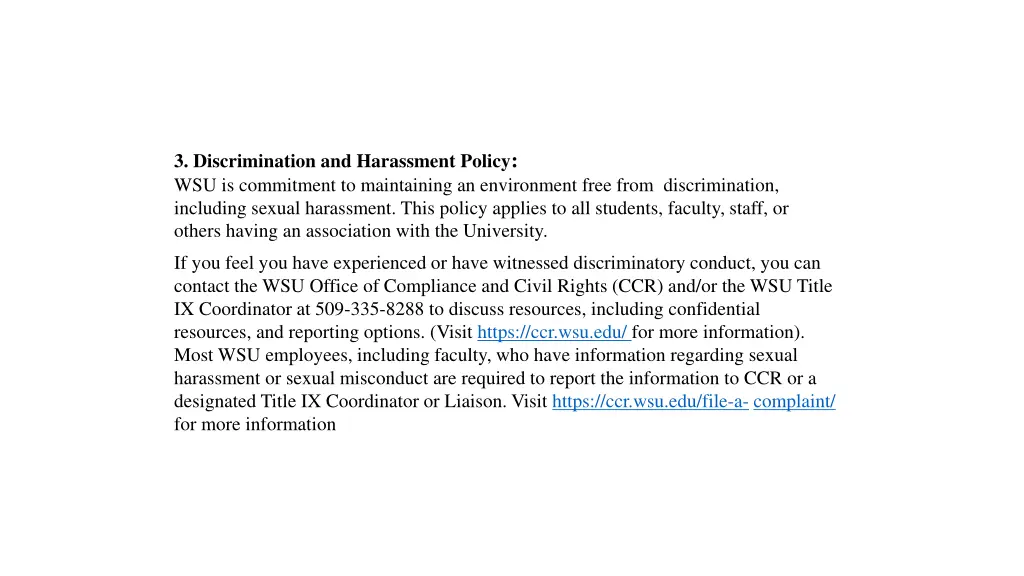 3 discrimination and harassment policy