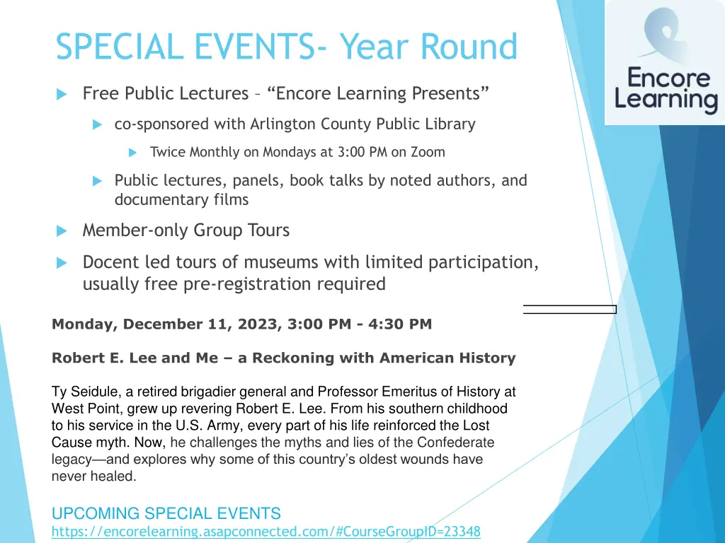 special events year round