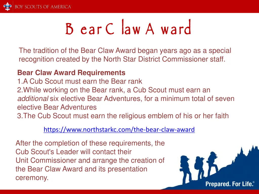 b ear c law a ward the tradition of the bear claw