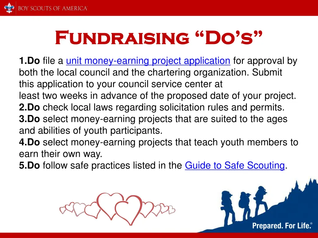 fundraising do s fundraising do s