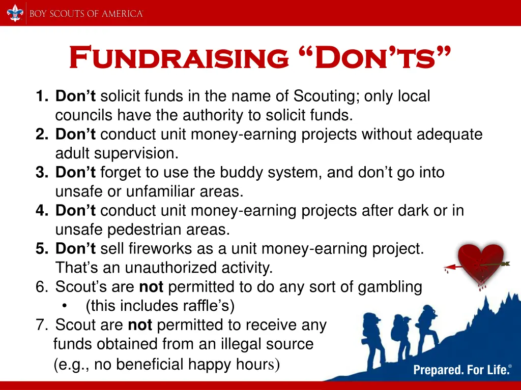fundraising don ts fundraising don ts