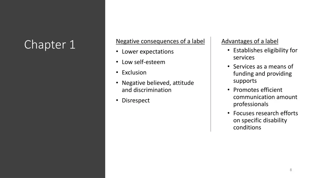 negative consequences of a label lower