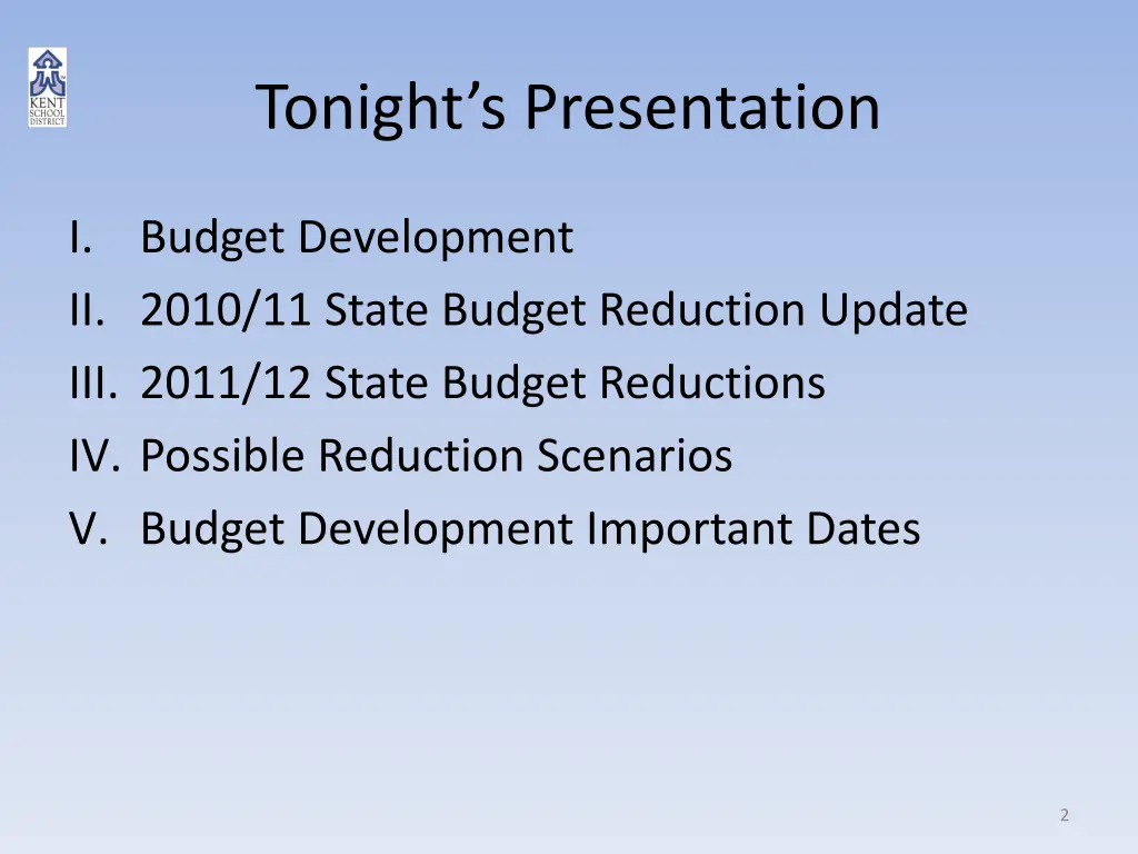 tonight s presentation