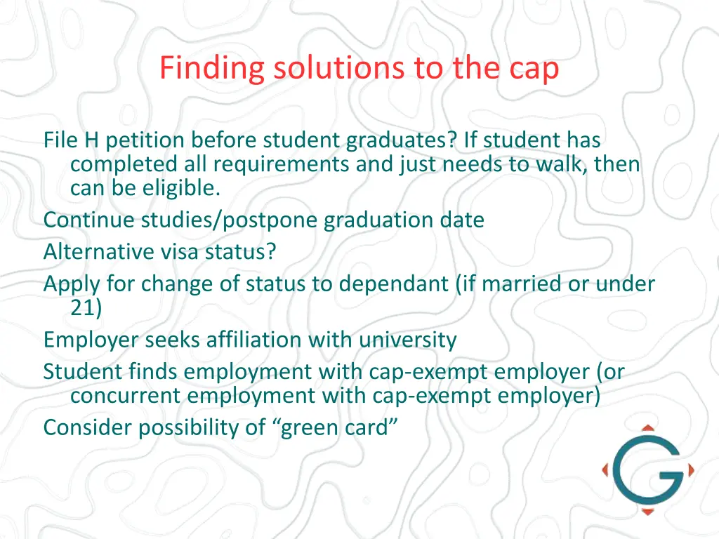 finding solutions to the cap