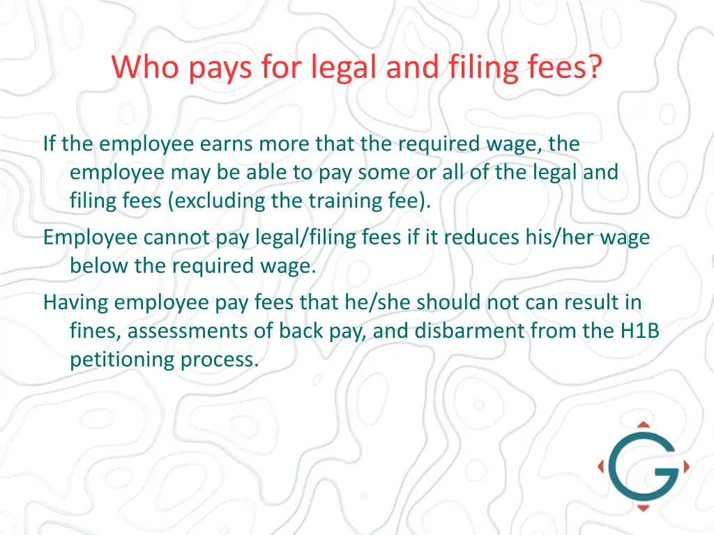 who pays for legal and filing fees