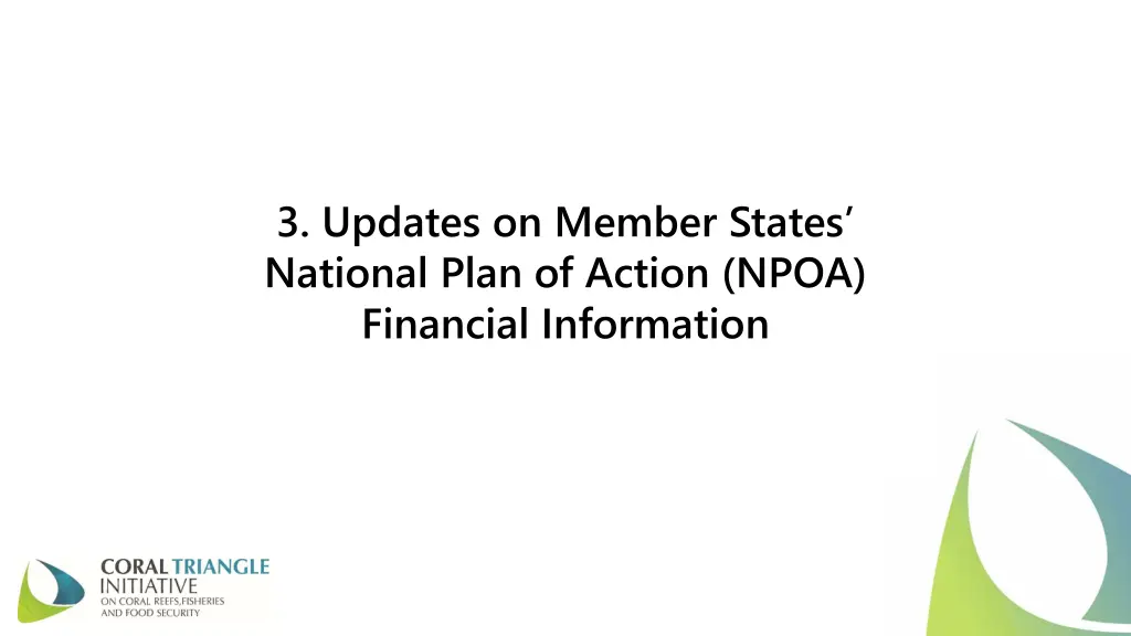 3 updates on member states national plan
