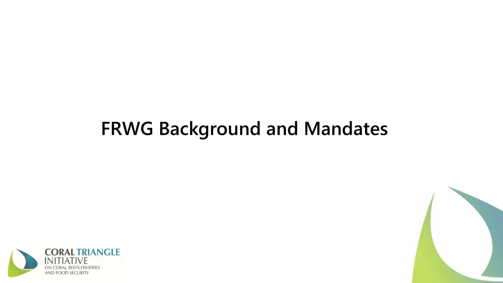 frwg background and mandates