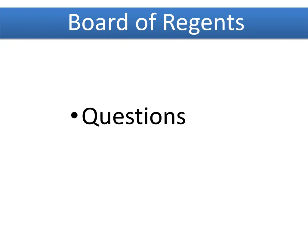 board of regents