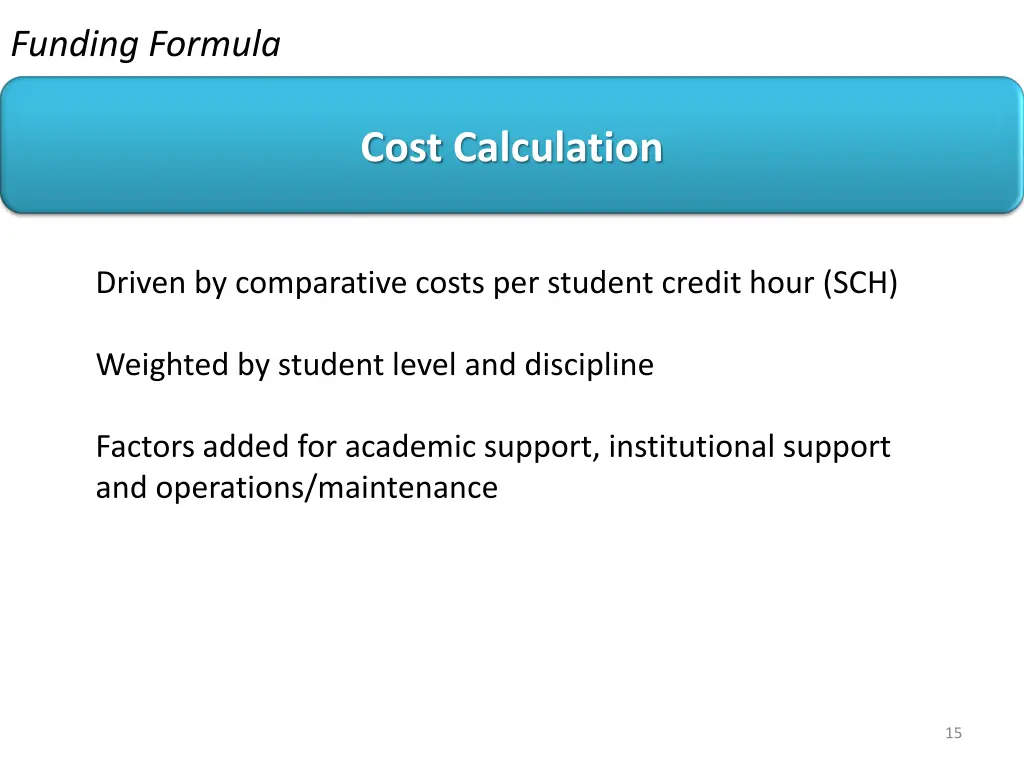 funding formula 1
