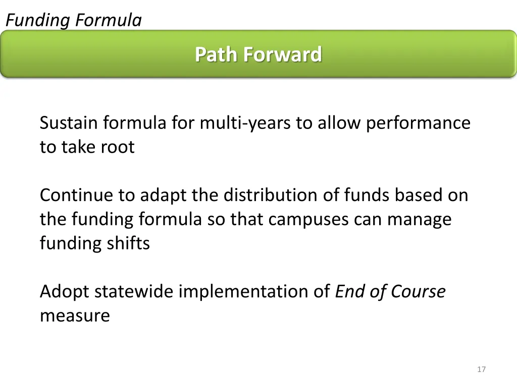 funding formula 3