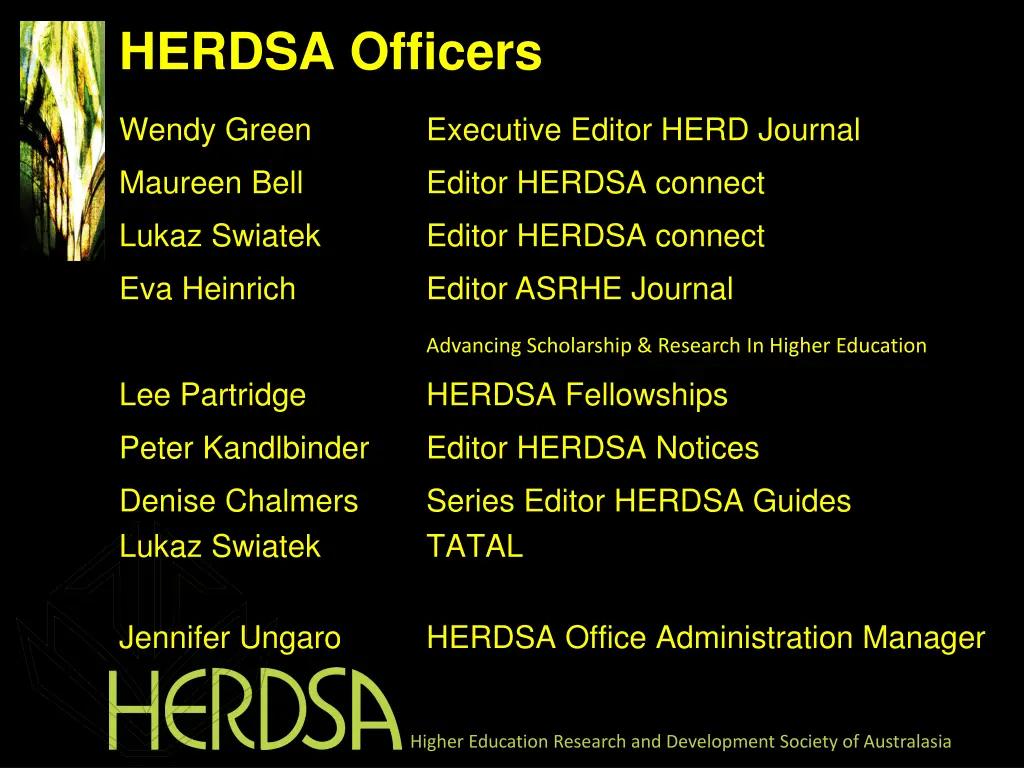 herdsa officers