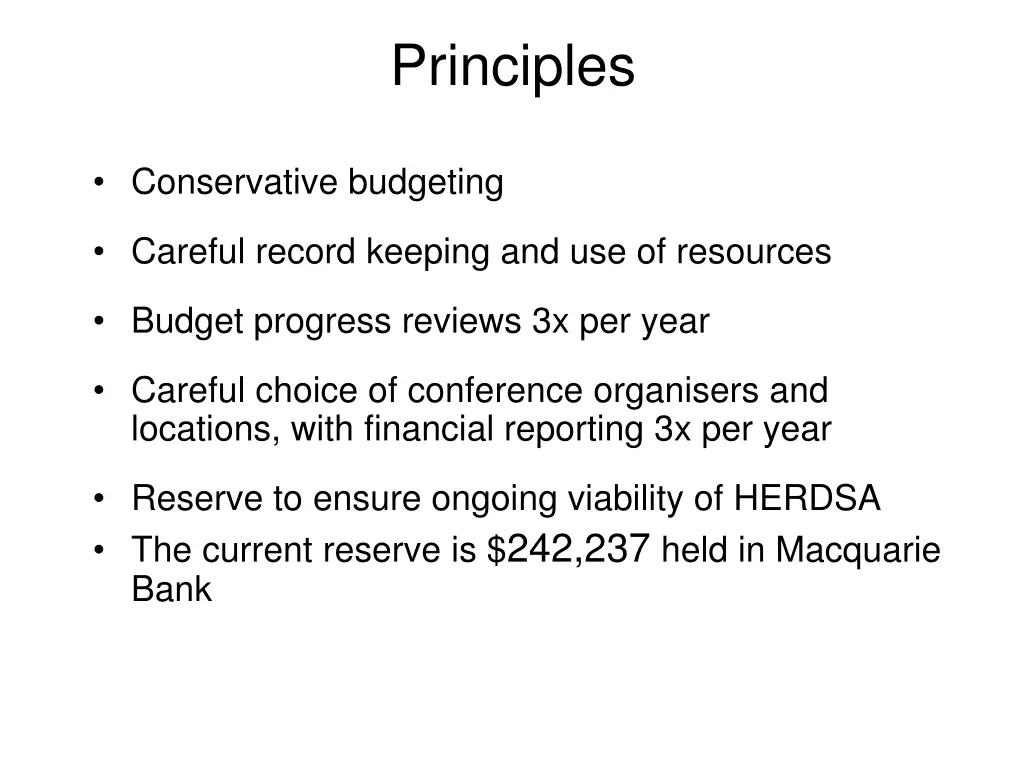 principles