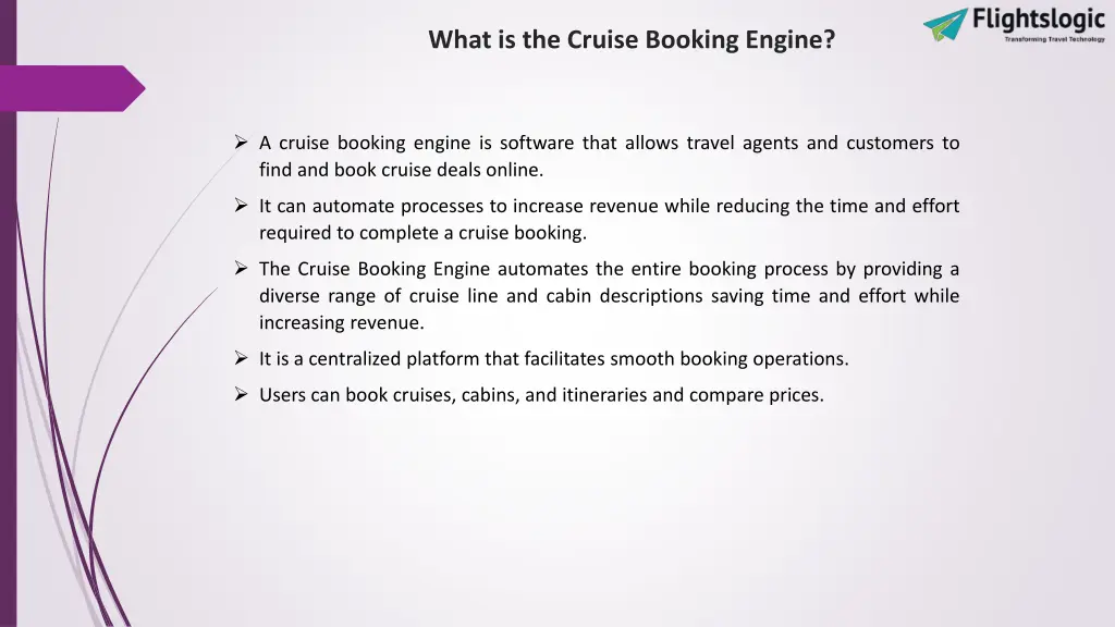 what is the cruise booking engine