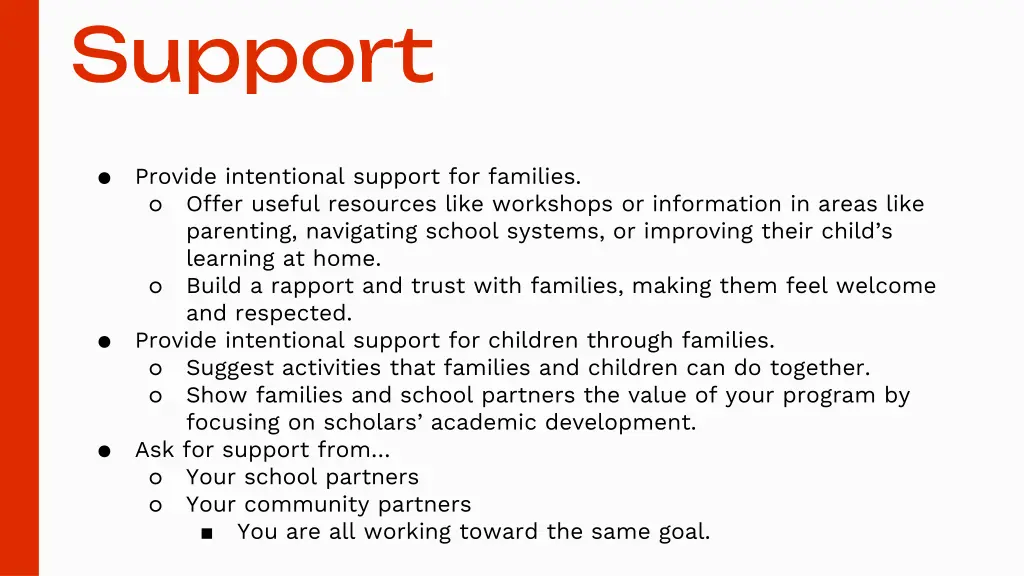 support