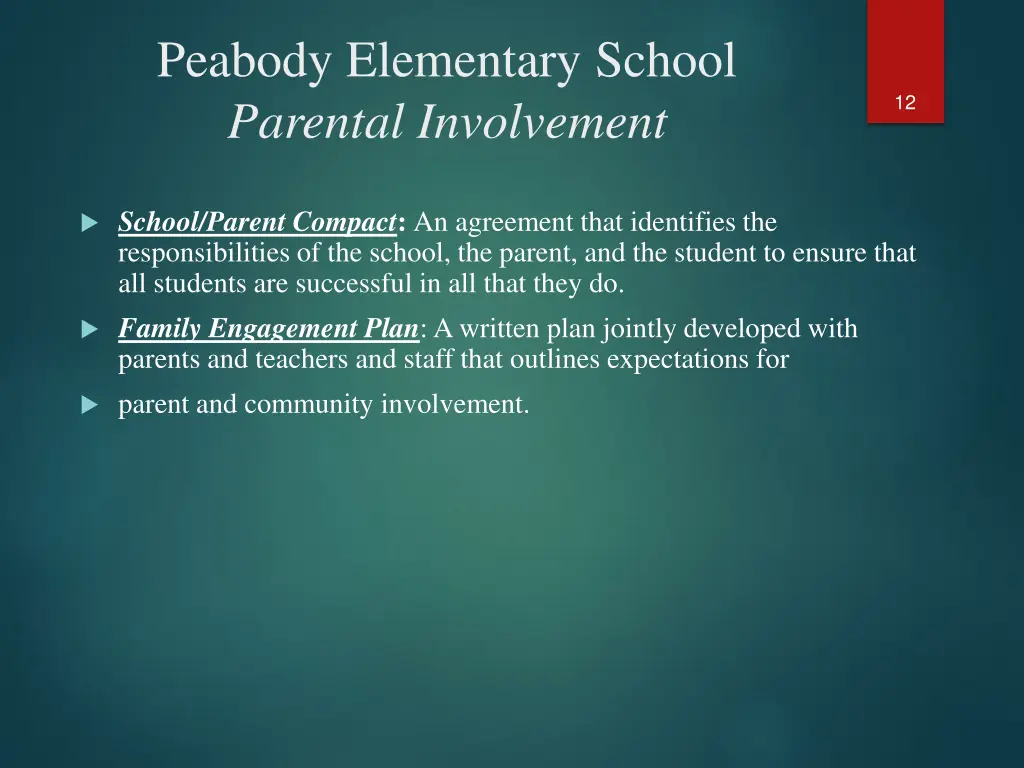peabody elementary school parental involvement 1