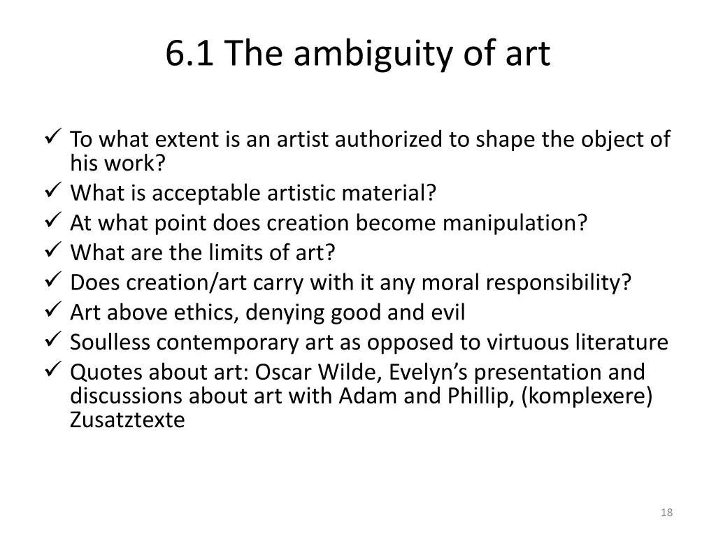 6 1 the ambiguity of art