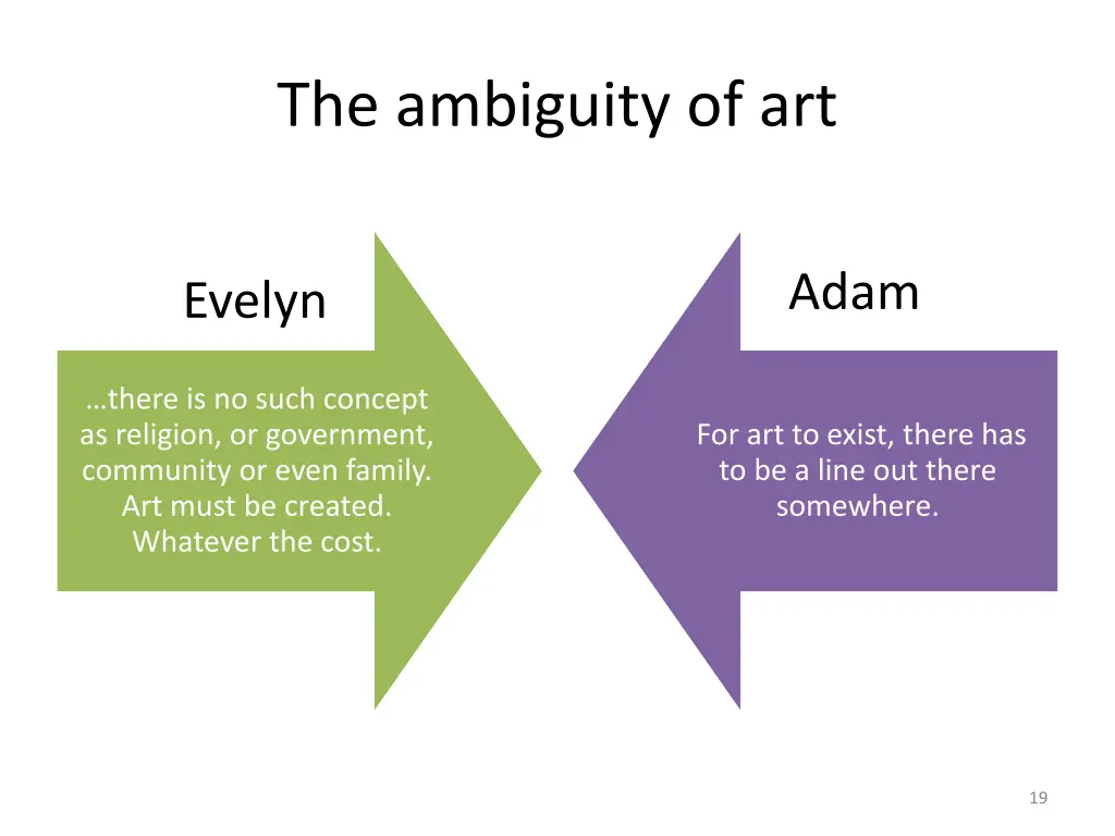 the ambiguity of art