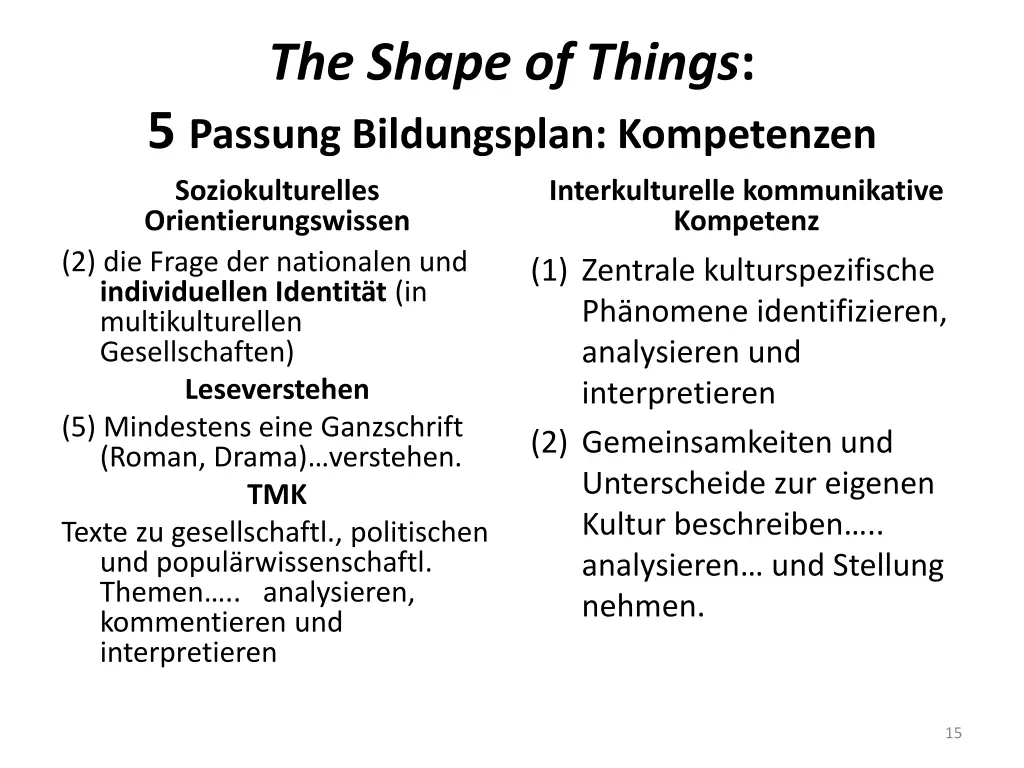 the shape of things 5 passung bildungsplan 1