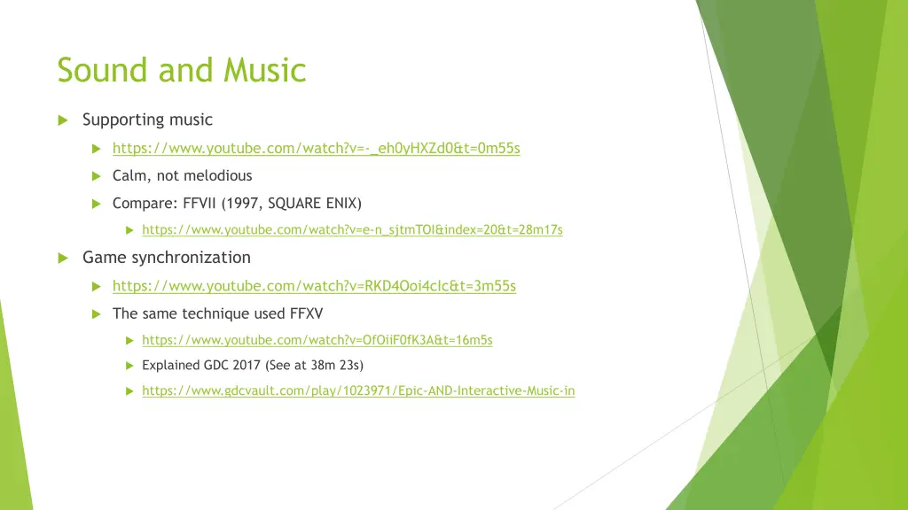 sound and music