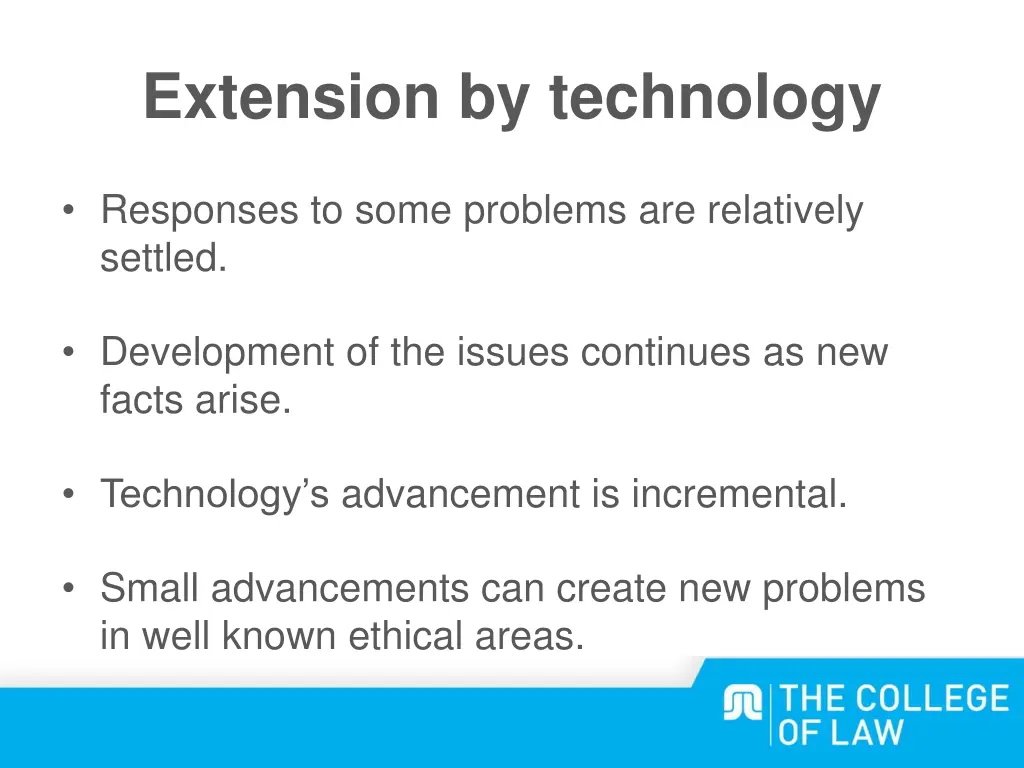extension by technology