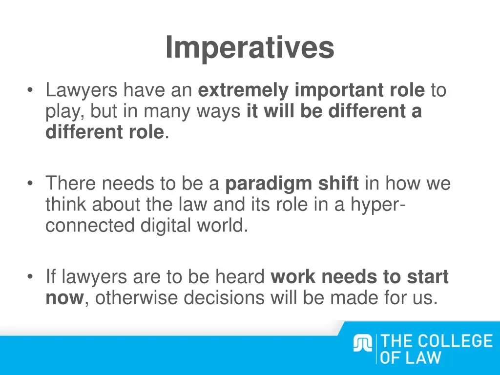 imperatives