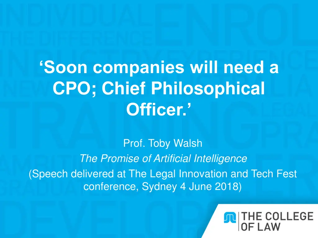 soon companies will need a cpo chief