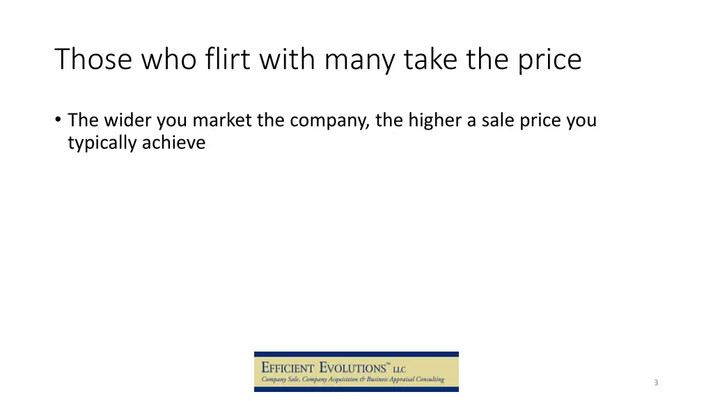 those who flirt with many take the price