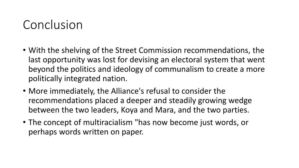 conclusion