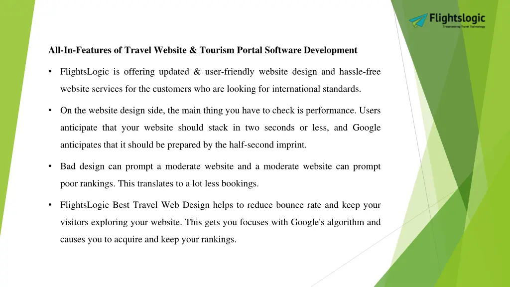all in features of travel website tourism portal