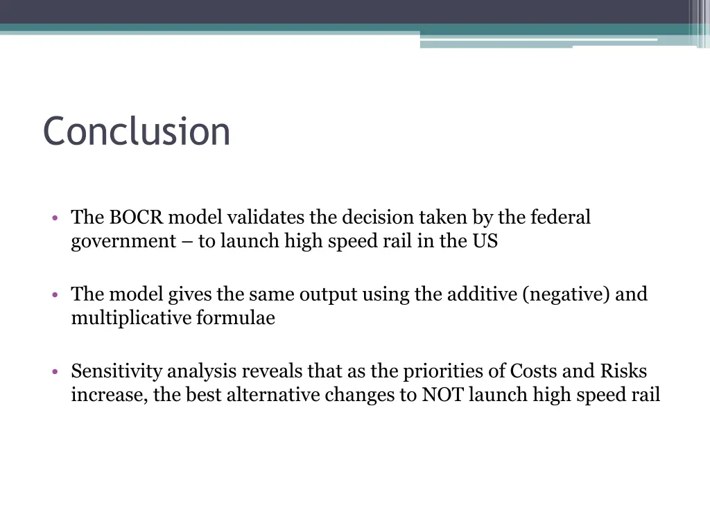 conclusion