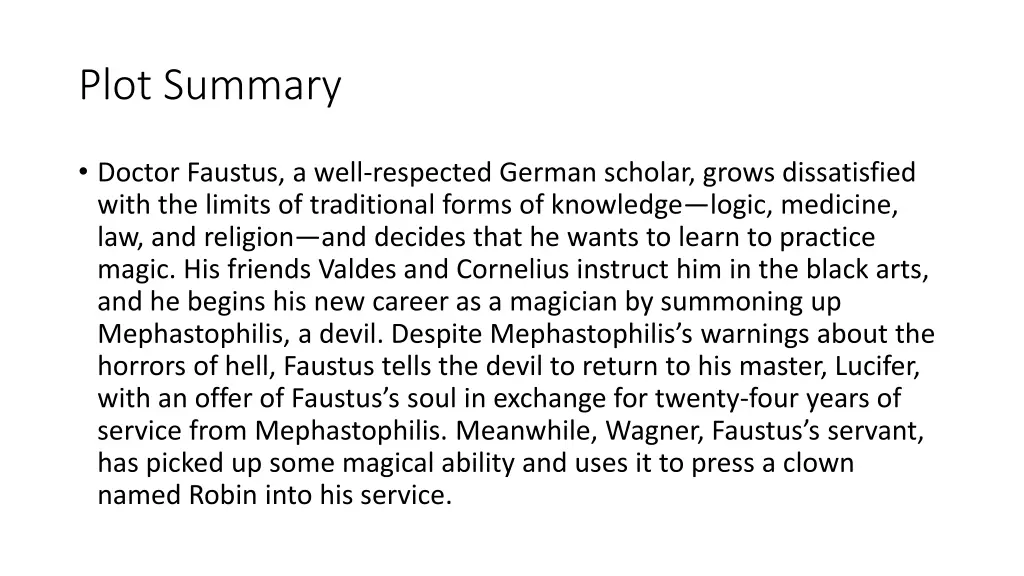 plot summary