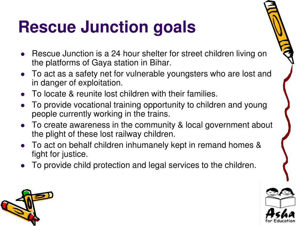 rescue junction goals