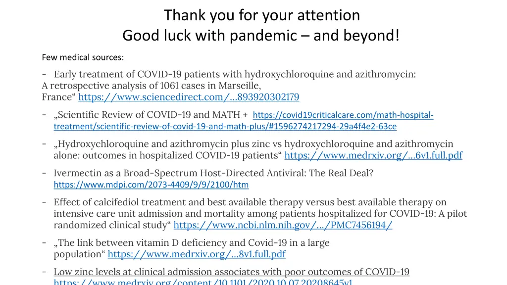 thank you for your attention good luck with