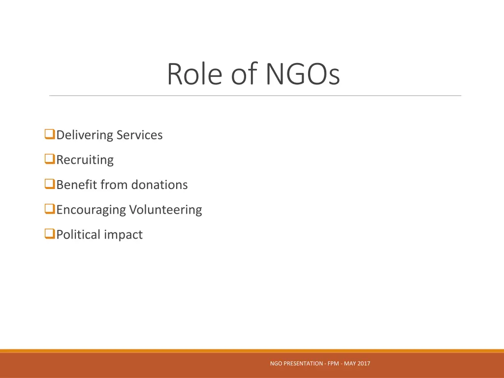 role of ngos